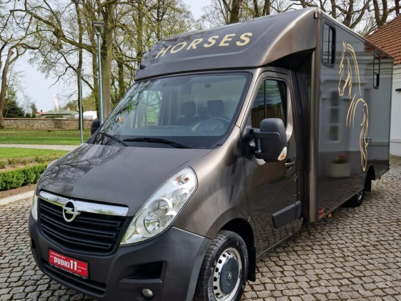Opel Movano Koniowóz, Max LONG, 3 Miejsca,Klimatyzacja,Kam>Cof.Kam.Na Stanowiska