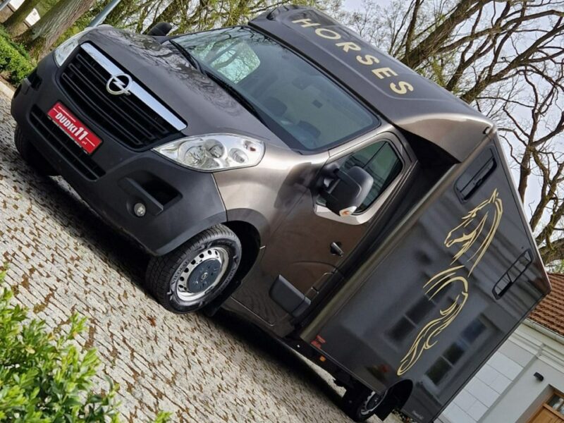 Opel Movano Koniowóz, Max LONG, 3 Miejsca,Klimatyzacja,Kam>Cof.Kam.Na Stanowiska