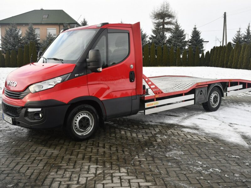 Iveco Daily 35S18 3,0D Salon Polska, Autolaweta, Pneumatyka, Hak.Wciągarka.Kamera