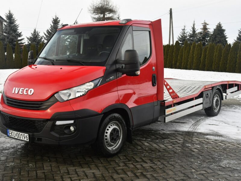 Iveco Daily 35S18 3,0D Salon Polska, Autolaweta, Pneumatyka, Hak.Wciągarka.Kamera