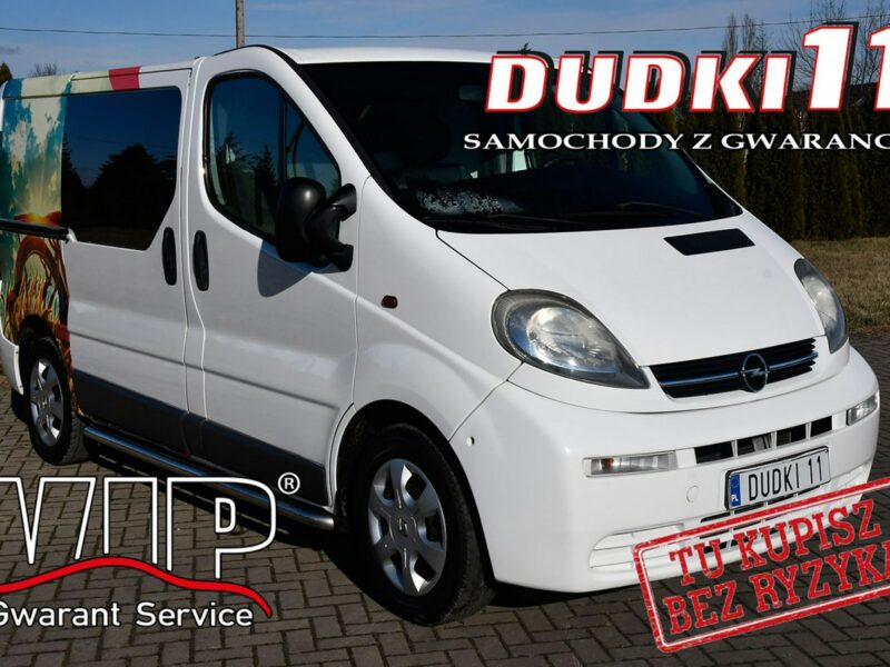 Opel Vivaro 1,9Dti DUDKI11 Klimatyzacja.El.szyby,Centralka.kredyt.Hak