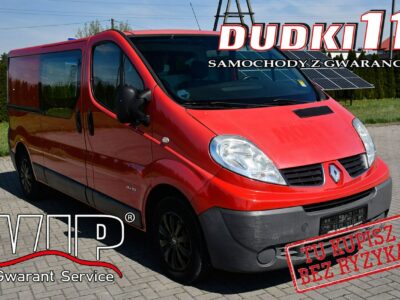 Renault Trafic 2,0dci DUDKI11 3 Osoby.Hak.Klimatyzacja.el.szyby,Centralka.kredyt.OKAZ