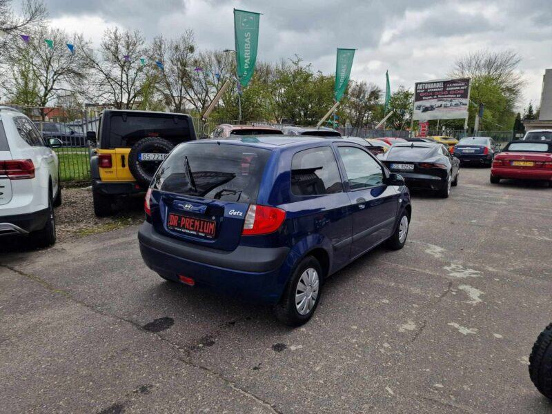 Hyundai Getz 1.1 Benzyna 66 KM, Klimatyzacja, Dwa Klucze, Lakier Metalik, USB, AUX