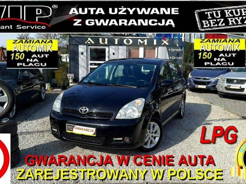 Toyota Corolla Verso 1,8 Benzyna + Gaz, Super Stan, Zarejestrowana w PL ,Możliwa ZAMIANA II (2001-2006)