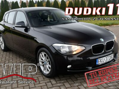 BMW 116 1,6D DUDKI11 Navi,Skóry,Klimatr.Parktronic.kredyt. GWARANCJA F20 (2011-)
