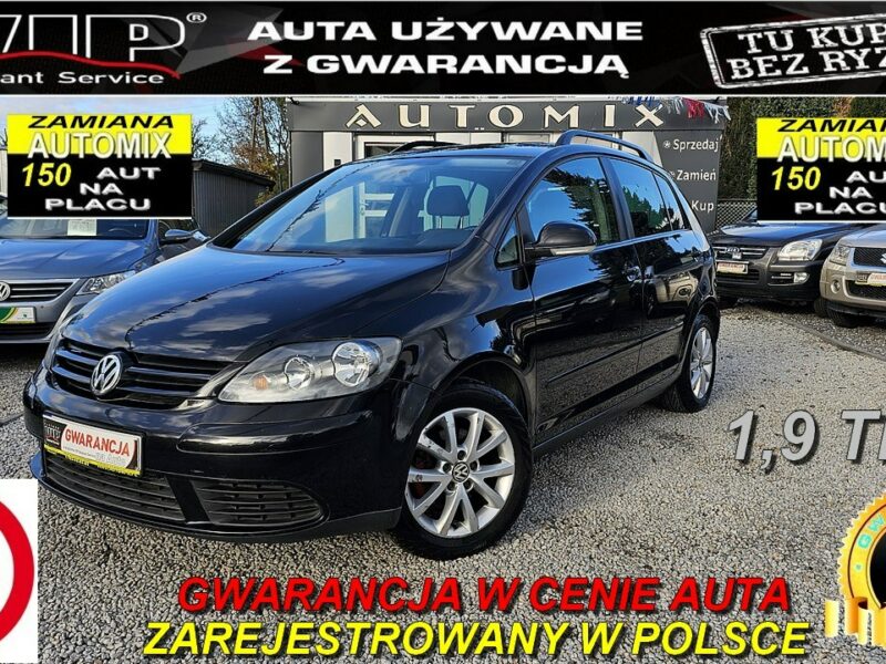 Volkswagen Golf Plus 3 SZT.1.9 TDI 105KM Bogate wyposazenie , GWARANCJA! Mozliwa zamiana ! I (2004-2009)