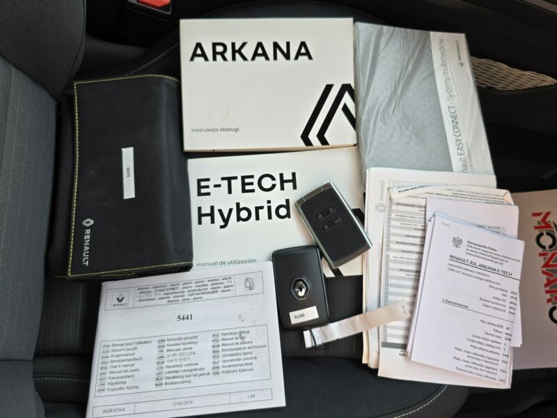 Renault Arkana 1.6 E-TECH HYBRID Salon Polska GWARANCJA 1 ROK Zamiana FV 23%