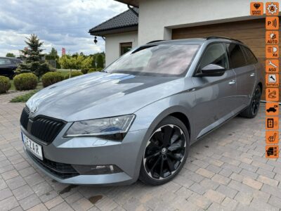 Škoda Superb 19r. 2.0 TDI 190KM DSG Sportline bezwypadkowa super stan, wyposażenie III (2015-2023)