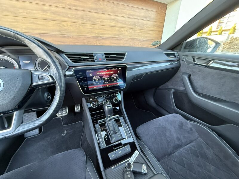 Škoda Superb 19r. 2.0 TDI 190KM DSG Sportline bezwypadkowa super stan, wyposażenie III (2015-2023)