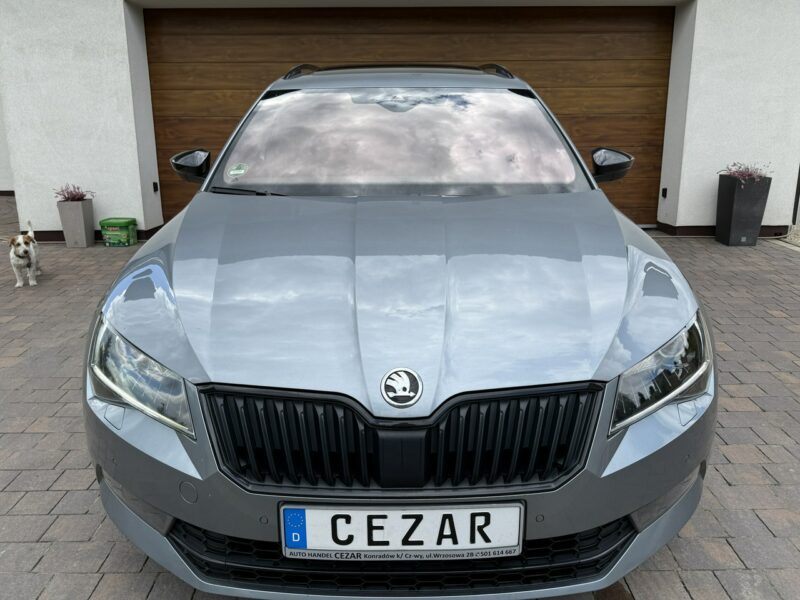Škoda Superb 19r. 2.0 TDI 190KM DSG Sportline bezwypadkowa super stan, wyposażenie III (2015-2023)