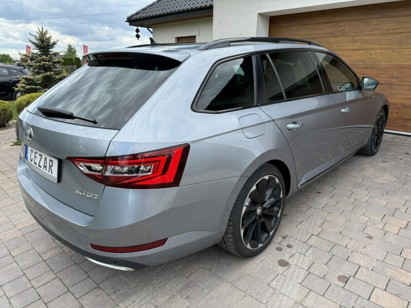 Škoda Superb 19r. 2.0 TDI 190KM DSG Sportline bezwypadkowa super stan, wyposażenie III (2015-2023)