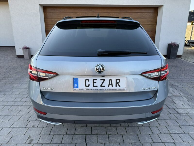 Škoda Superb 19r. 2.0 TDI 190KM DSG Sportline bezwypadkowa super stan, wyposażenie III (2015-2023)