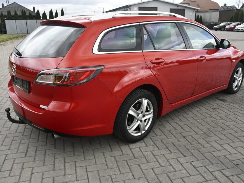 Mazda 6 1,8benz DUDKI11 Klimatr 2 str.Parktronic Przód i Tył.Hak.Tempomat.PIĘK II (2007-2013)