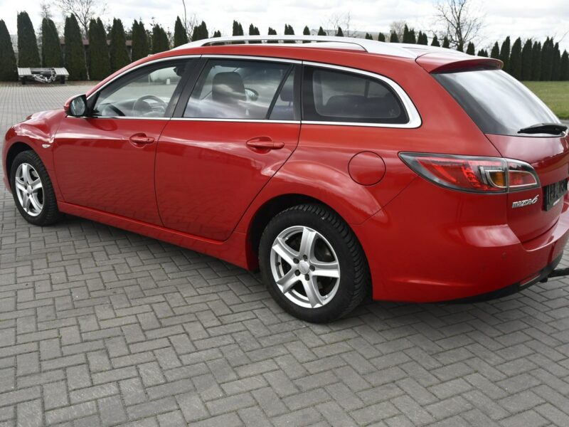 Mazda 6 1,8benz DUDKI11 Klimatr 2 str.Parktronic Przód i Tył.Hak.Tempomat.PIĘK II (2007-2013)