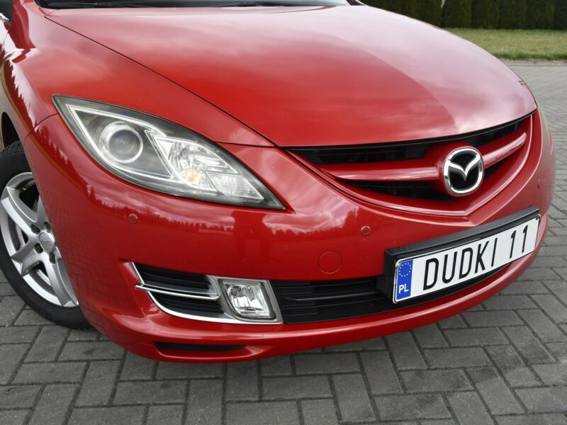 Mazda 6 1,8benz DUDKI11 Klimatr 2 str.Parktronic Przód i Tył.Hak.Tempomat.PIĘK II (2007-2013)