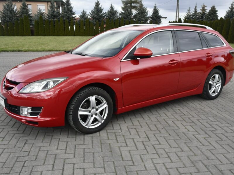 Mazda 6 1,8benz DUDKI11 Klimatr 2 str.Parktronic Przód i Tył.Hak.Tempomat.PIĘK II (2007-2013)