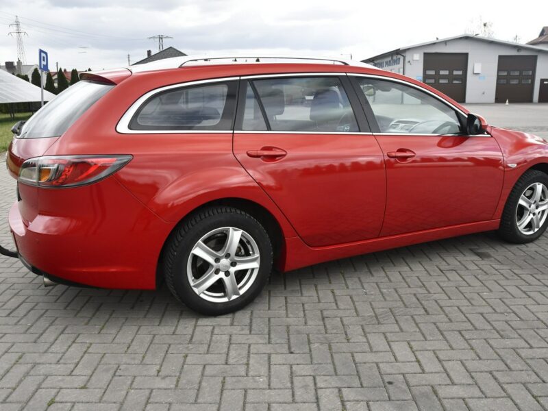 Mazda 6 1,8benz DUDKI11 Klimatr 2 str.Parktronic Przód i Tył.Hak.Tempomat.PIĘK II (2007-2013)