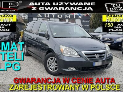 Honda Odyssey LPG,Automat,8-foteli,2X koła,Welury,Zarejestrowany,Możliwa ZAMIANA III (2004-2010)