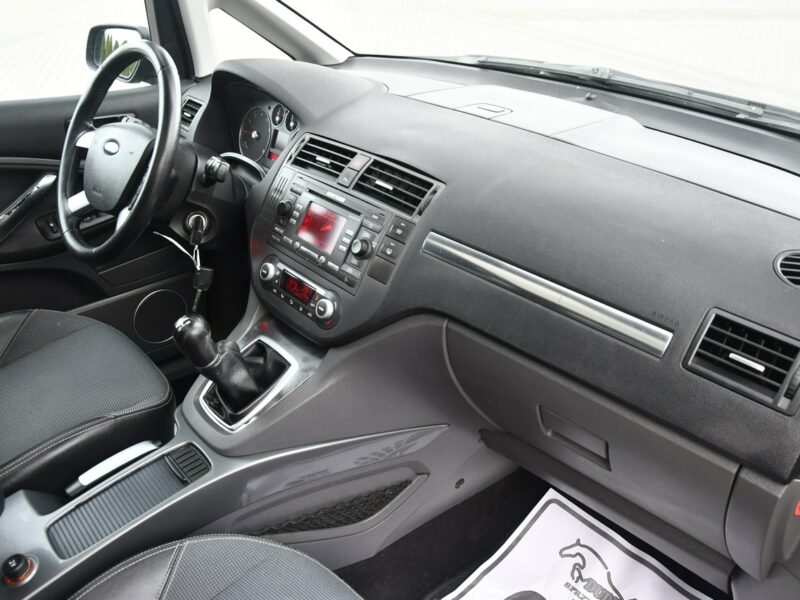 Ford Focus C-Max 1.8Benz TITANIUM.Panora.Dach.Navi.Pół-Skóry.Klimatr 2 str.Parktronic.