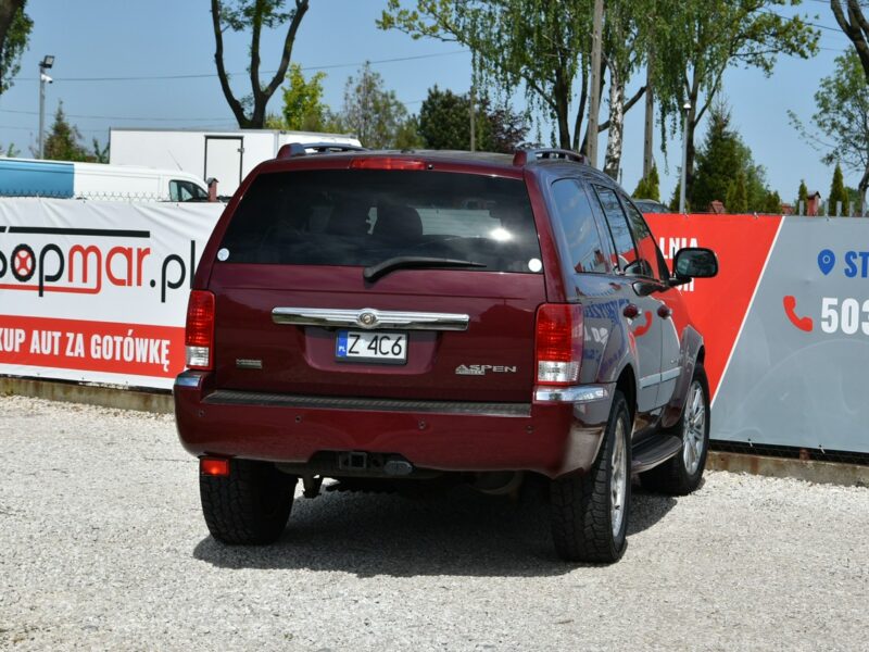 Chrysler Aspen Limited 5.7HEMi V8 340KM 2008r. 4x4 8os. Skóra Szyber NAVi Kamera