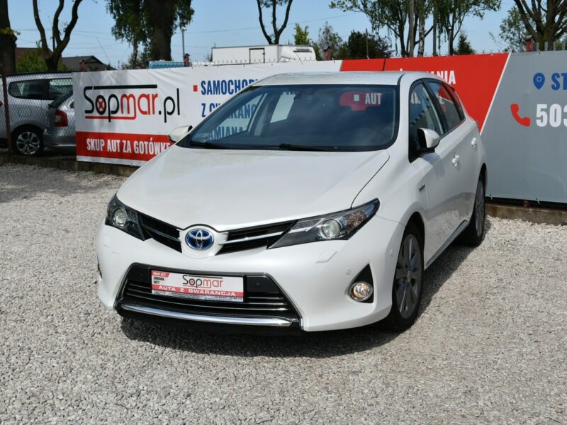 Toyota Auris Hybrid 1.8 136KM 2013r. Premnium Skóra NAVi Kamera LED 133tkm POLECAM II (2012-)