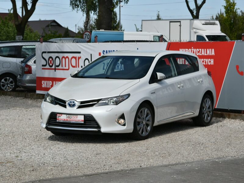 Toyota Auris Hybrid 1.8 136KM 2013r. Premnium Skóra NAVi Kamera LED 133tkm POLECAM II (2012-)