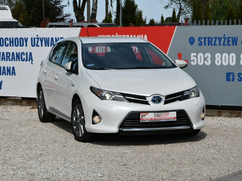 Toyota Auris Hybrid 1.8 136KM 2013r. Premnium Skóra NAVi Kamera LED 133tkm POLECAM II (2012-)