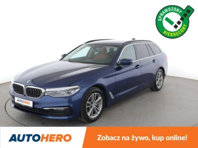 BMW 520 520d Automat Klimatyzacja Tempomat Nawigacja Grzana Skóra Kamera LED G30/G31 (2017-2023)