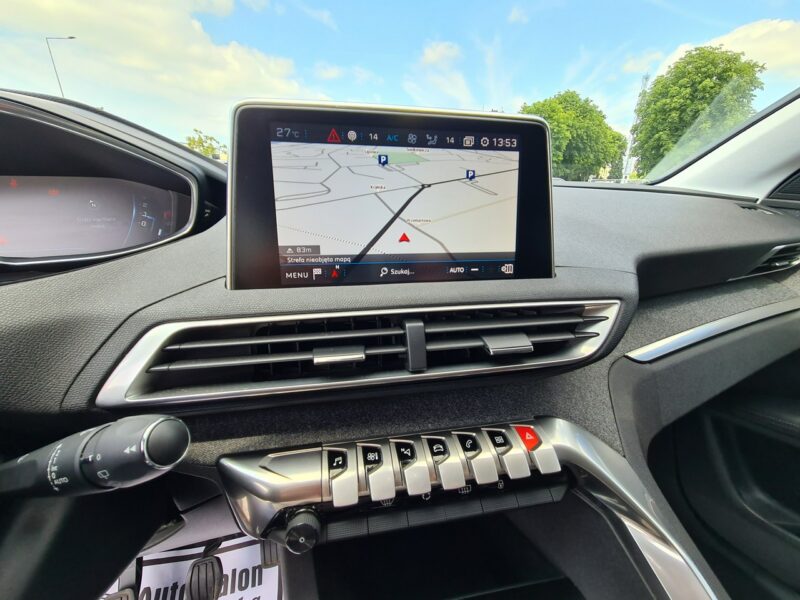 Peugeot 3008 Navi Kamera FullLed 2xPDC Wolne Ręce Półskóry Klimatronik Asystent Alu II (2016-)