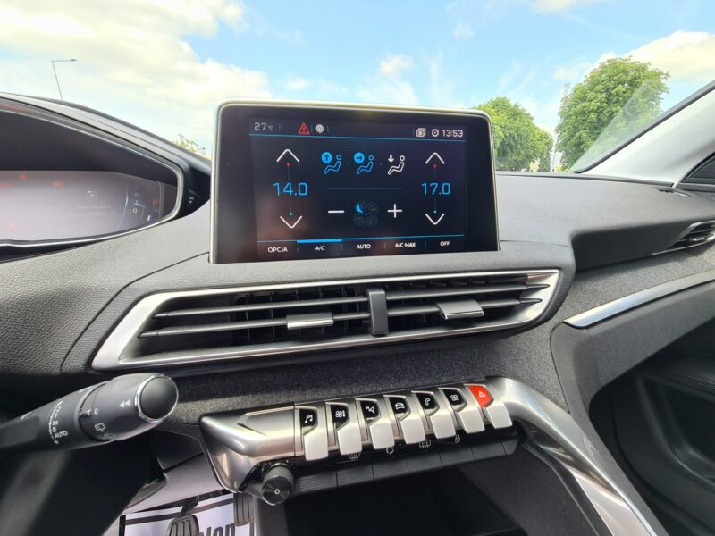 Peugeot 3008 Navi Kamera FullLed 2xPDC Wolne Ręce Półskóry Klimatronik Asystent Alu II (2016-)