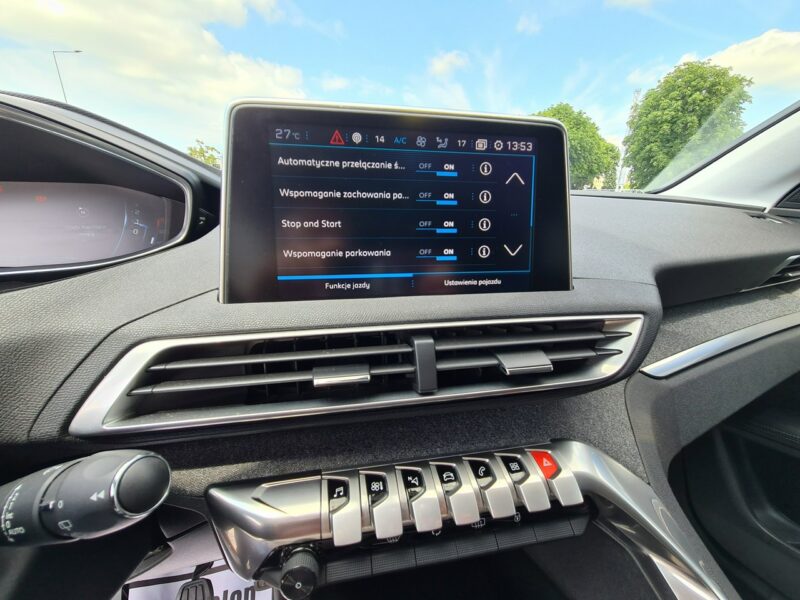 Peugeot 3008 Navi Kamera FullLed 2xPDC Wolne Ręce Półskóry Klimatronik Asystent Alu II (2016-)
